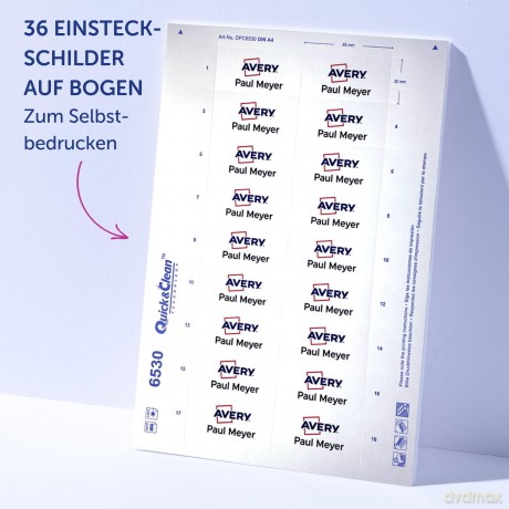 Avery Zweckform: AVERY Zweckform Namensschilder mit Magne