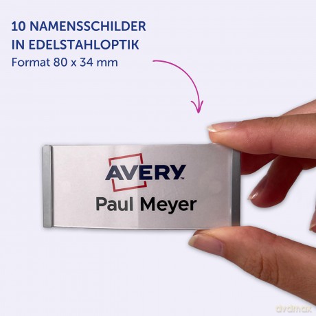 Avery Zweckform: AVERY Zweckform Namensschilder mit Magne