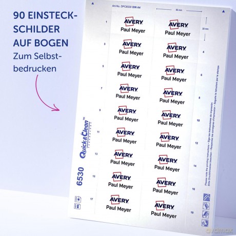 Avery Zweckform: AVERY Zweckform Namensschilder mit Magne