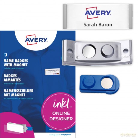 Avery Zweckform: AVERY Zweckform Namensschilder mit Magne