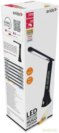 Avide LED Tischleuchte Hugo Schwarz 6W10ZubehśrSONSTIGES540187023156.99125.03.20260789461 59990979