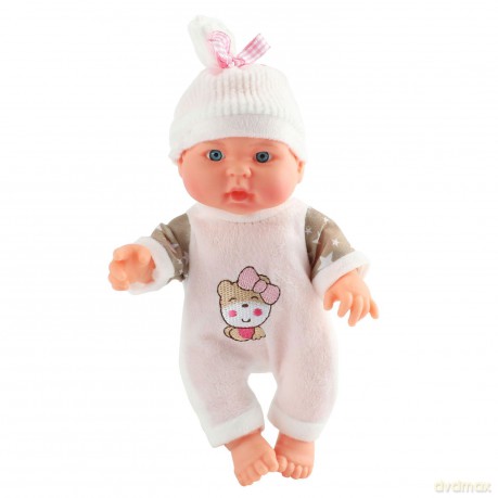 Baby Beau Babypop met Muts 23cm