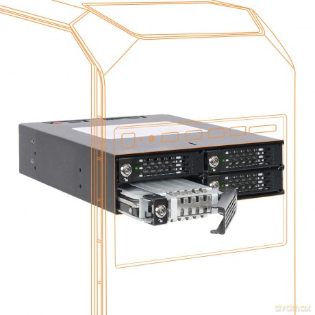 Backplane IcyDock 4x6,3cm SATAI-III/SAS
