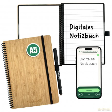 Bambook - Uitwisbaar Notitieblok - A5