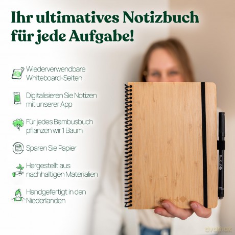 Bambook - Uitwisbaar Notitieblok - A5