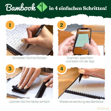 Bambook - Uitwisbaar Notitieblok - A5