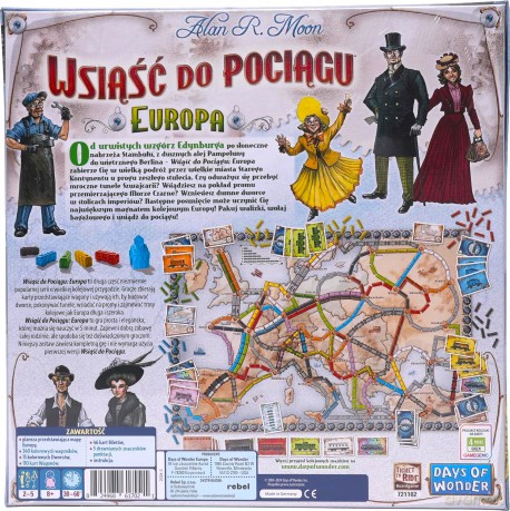 Wsiąść do pociągu: Europa [GRA PLANSZOWA]