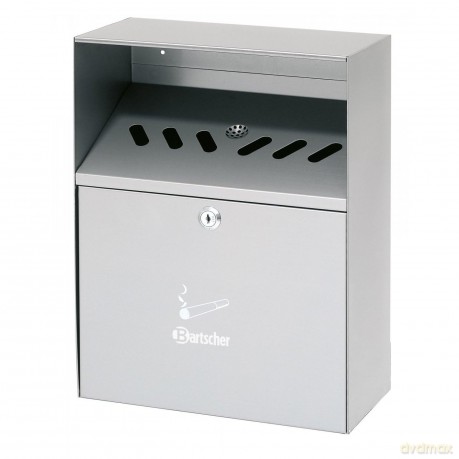 Bartscher Wandaschenbecher silber