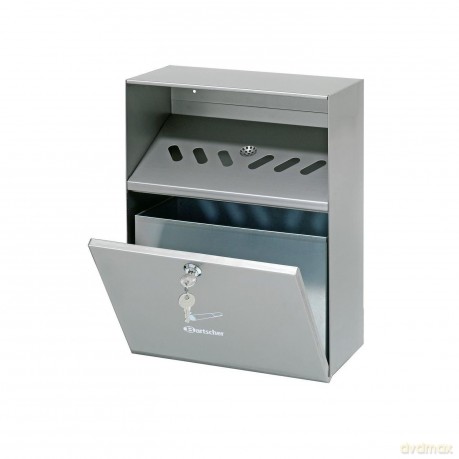 Bartscher Wandaschenbecher silber