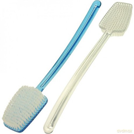 Bath Brush Massage Plastic 42cm Colours Asstd.