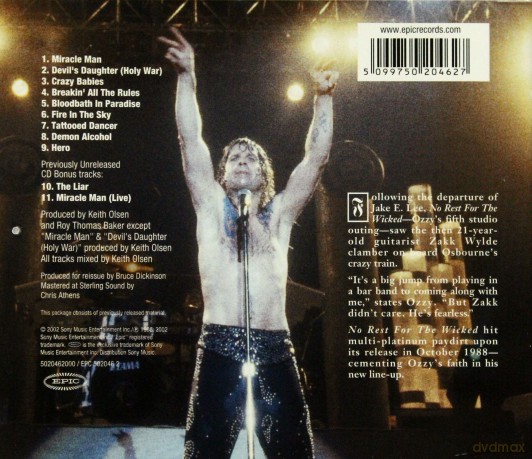Ozzy Osbourne: No Rest for the Wicked [CD]