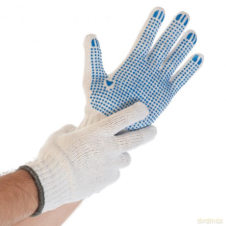 Baumwollhandschuhe M 12paar