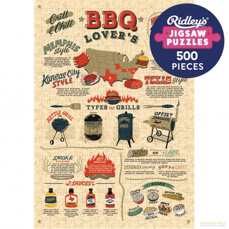 BBQ Lovers 500piece Jigsaw Puzzle [KSIĄŻKA]