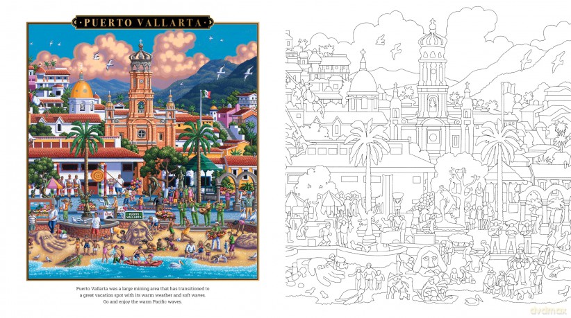 Beautiful Beaches Coloring Book [KSIĄŻKA]