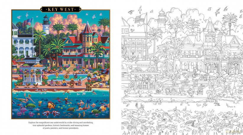 Beautiful Beaches Coloring Book [KSIĄŻKA]