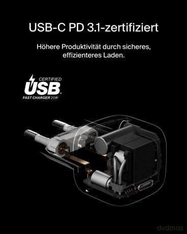 Belkin 20W USB-C Cube Wall Charger mit P