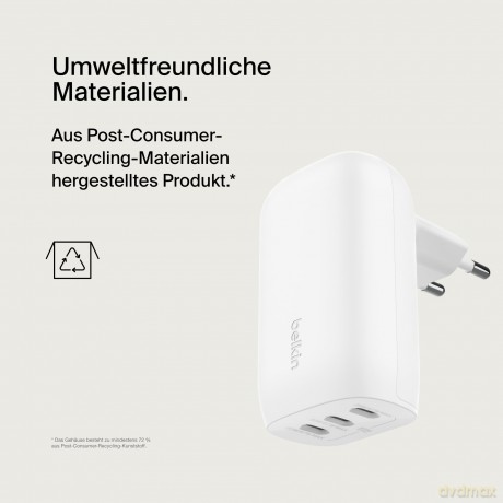 Belkin BOOST CHARGE 67W Ladegert mit 3