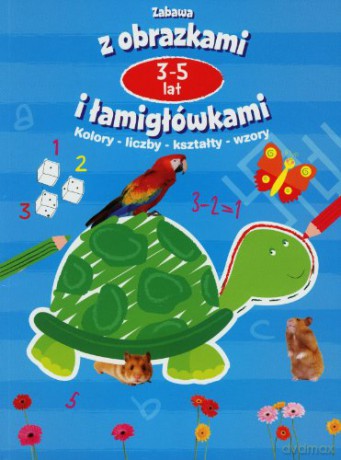 Zabawa z obrazkami i łamigłówkami 3-5 l. niebieska [KSIĄŻKA]