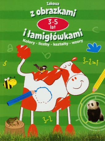 Zabawa z obrazkami i łamigłówkami 3-5 l. zielona [KSIĄŻKA]