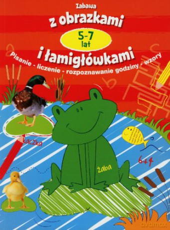 Zabawa z obrazkami i łamigłówkami 5-7 l. czerwona [KSIĄŻKA]