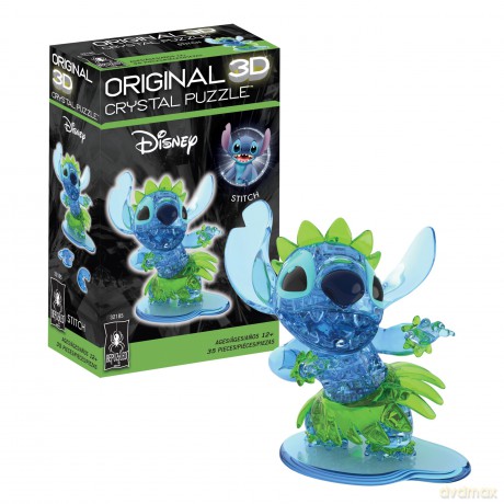 Bepuzzled - Disney - Stitch Hula 3d Crystal Puzzle: Bepuzzled - Disney - Stitch Hula 3d Crystal Puzzle