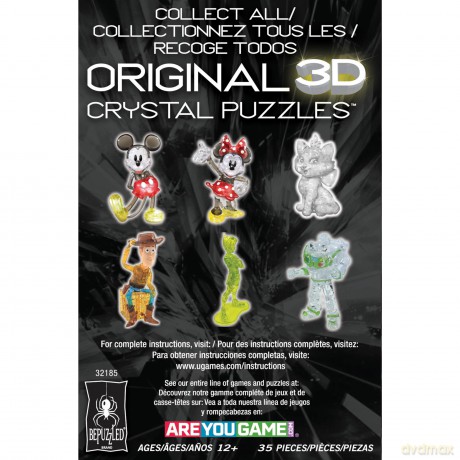 Bepuzzled - Disney - Stitch Hula 3d Crystal Puzzle: Bepuzzled - Disney - Stitch Hula 3d Crystal Puzzle