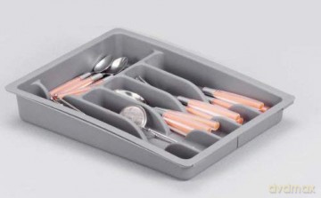 Besteckkasten grau