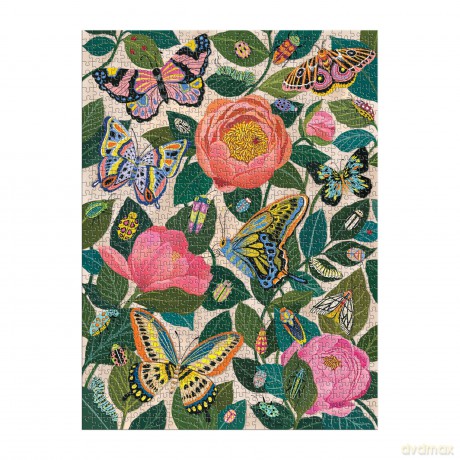 Between the Blooms 1000 Piece Foil Puzzle [KSIĄŻKA]