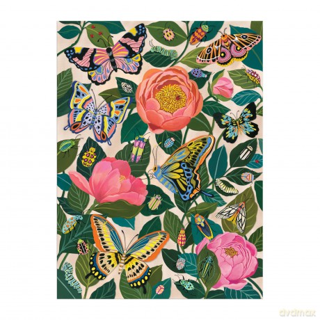 Between the Blooms 1000 Piece Foil Puzzle [KSIĄŻKA]