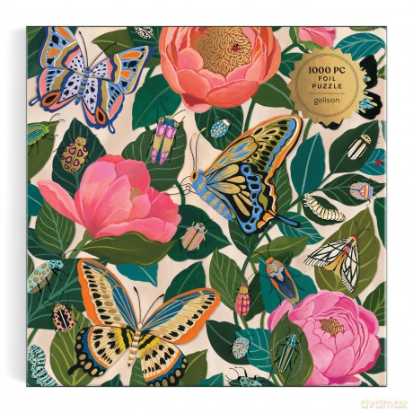 Between the Blooms 1000 Piece Foil Puzzle [KSIĄŻKA]