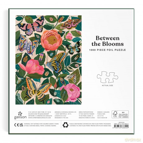 Between the Blooms 1000 Piece Foil Puzzle [KSIĄŻKA]