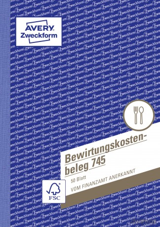 Bewirtungskostenbeleg A5, 50Bl