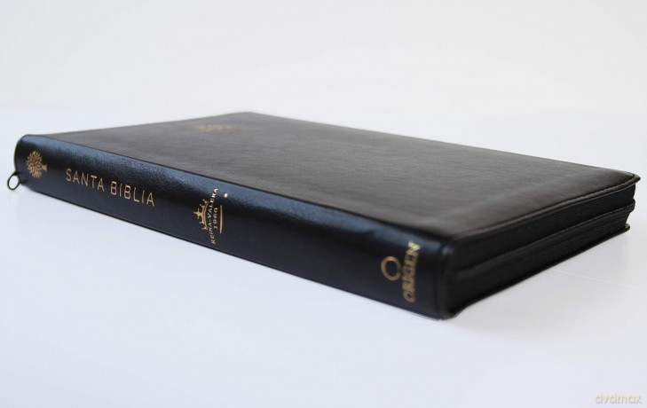 Biblia Reina Valera 1960 Letra Grande. Simil Piel Negra, Cremallera, Tamano Manu [KSIĄŻKA]