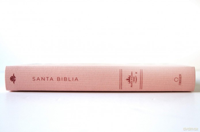 Biblia Reina Valera 1960 Letra Grande. Tapa Dura, Tela Rosada Con Flores, Tamano [KSIĄŻKA]