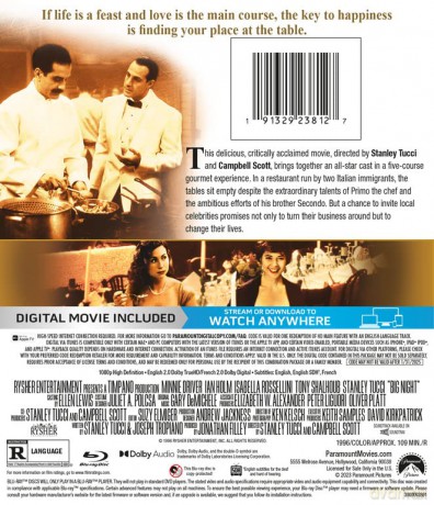 Big Night (1996) [Blu-Ray]