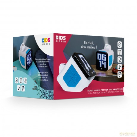 Bigben: Bigben Wekker Met Projectie Wit/ Blauw