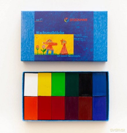 Bijenwasblokjes - 12 Kleuren