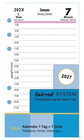 Bind: bind Kalendereinlage 2026 A6
