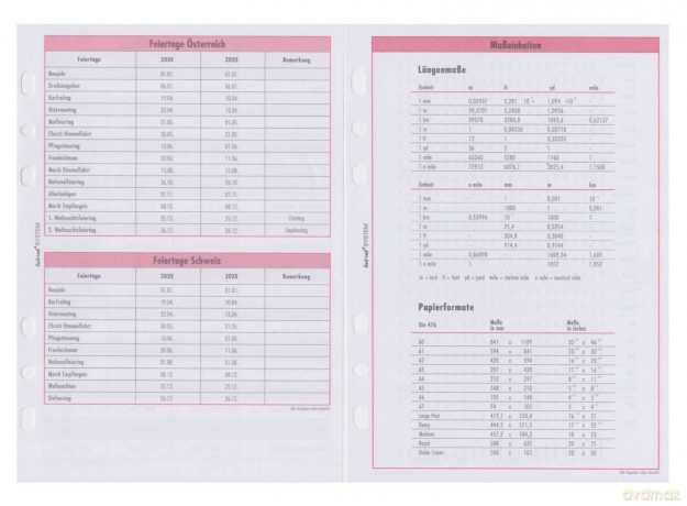 Bind: bind Kalendereinlage 2026 Mini (7,9 x 12