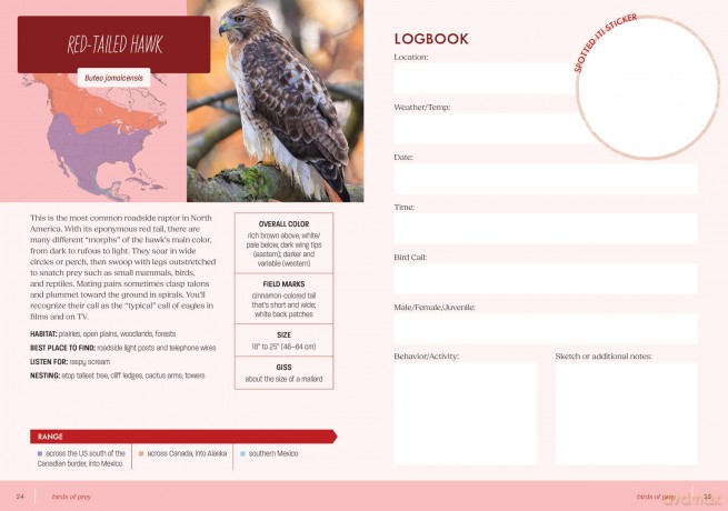 Bird Watchers Field Guide Sticker Logbook [KSIĄŻKA]