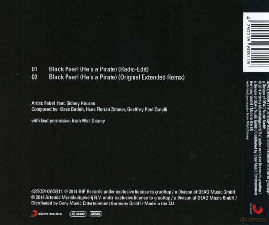 Rebel Feat. Housen,Sidney: Black Pearl (He Is A Pirate) [CD]