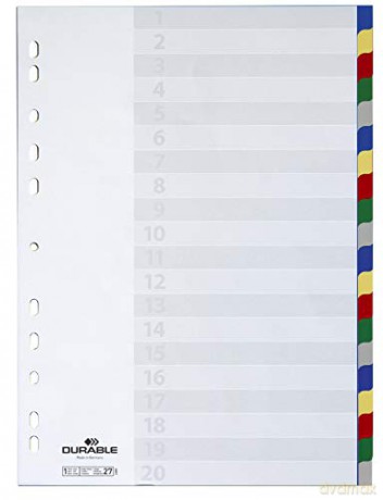 Durable: blanko-Register Pp 20tlg.