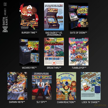 Blaze Evercade Data East Arcade Cartridge 1
