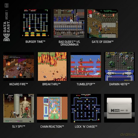 Blaze Evercade Data East Arcade Cartridge 1