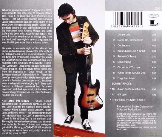 Jaco Pastorius: Jaco Pastorius [CD]