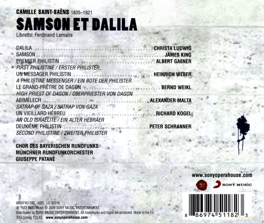 Giuseppe Patane: Saint-Saens: Samson et Dalila [2CD]
