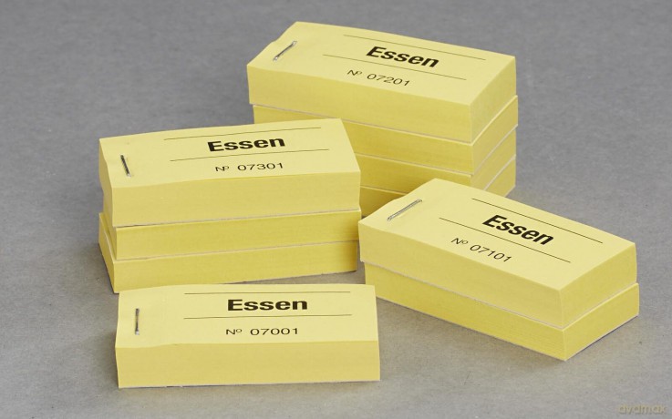 Block-Gutschein Essen gelb