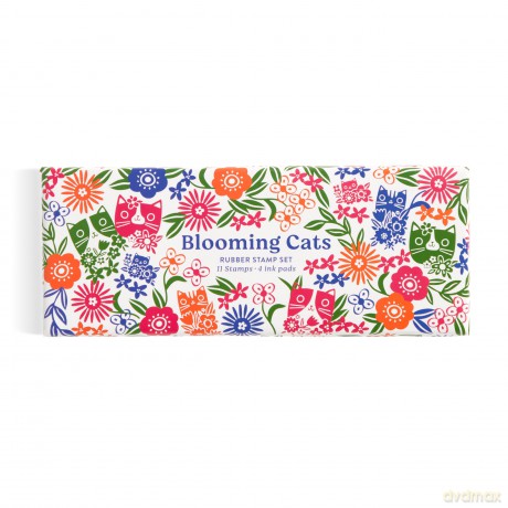 Blooming Cats Rubber Stamp Set [KSIĄŻKA]