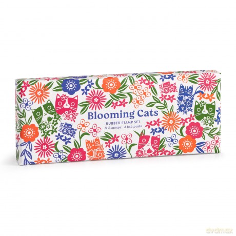 Blooming Cats Rubber Stamp Set [KSIĄŻKA]