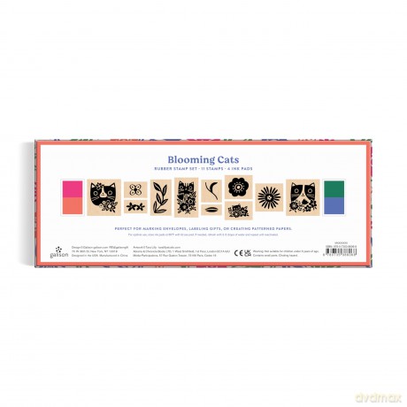 Blooming Cats Rubber Stamp Set [KSIĄŻKA]